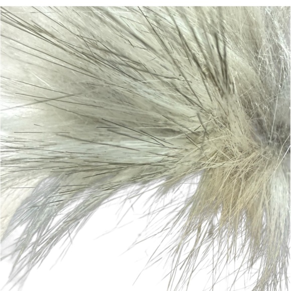 OOAK - grey knit hat w/ faux fur pom main image 5